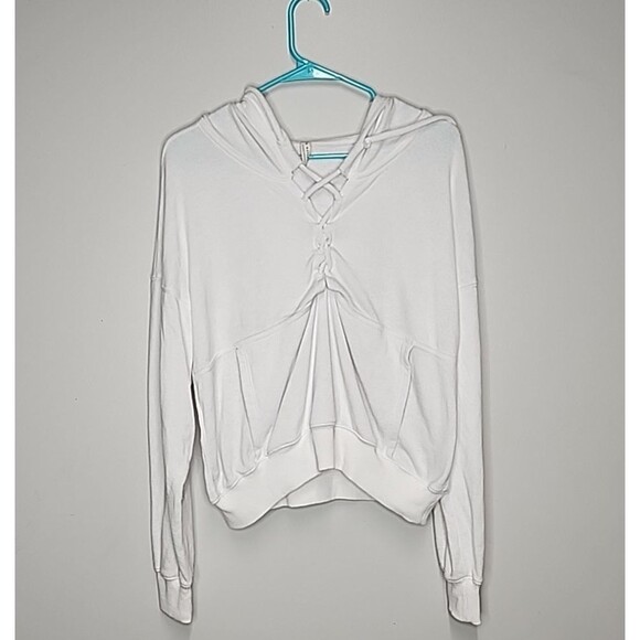 Free People Movement White Womens S Terry cloth sweatshirt - Picture 6 of 10